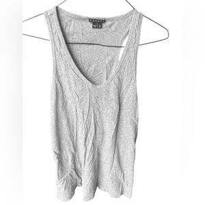 THEORY Pima Cotton Grey Tank Top